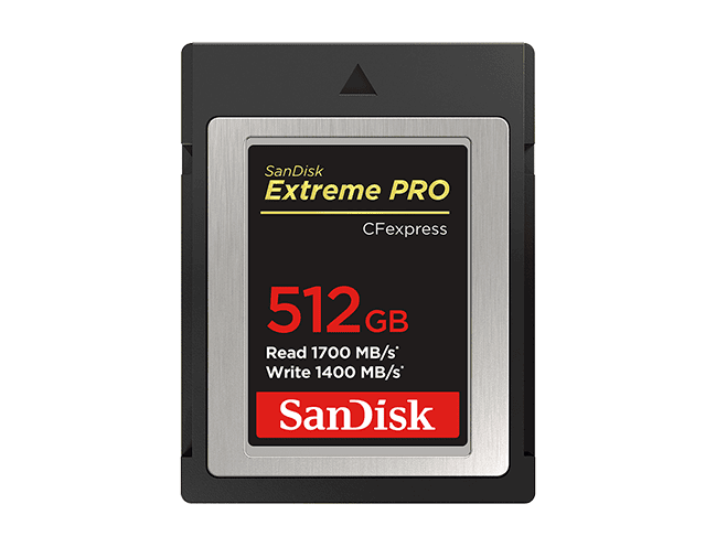 SanDisk Extreme Pro CFexpress Type Bカード 512GB